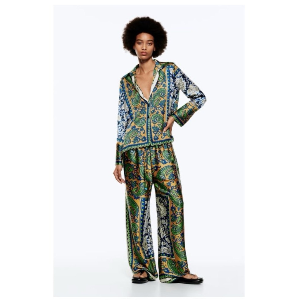 Zara Multicolor Paisley Print Set
